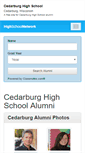 Mobile Screenshot of cedarburghighschool.org