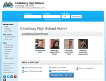 Tablet Screenshot of cedarburghighschool.org